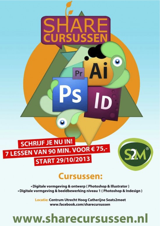 Wil jij leren werken met Photoshop, Indesign en Illustrator? Nu voor maar €75,- euro
