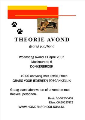 Hondenschool JOKA en gedragstherapie, tevens verkoop vers vlees en voer