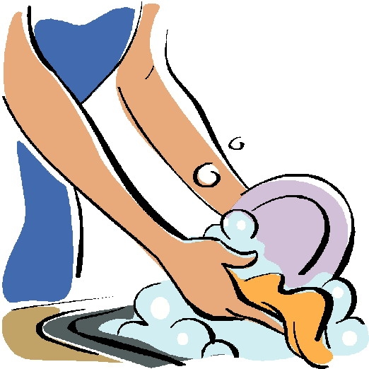 Afval opruimen en/of afwassen schoonmaken
