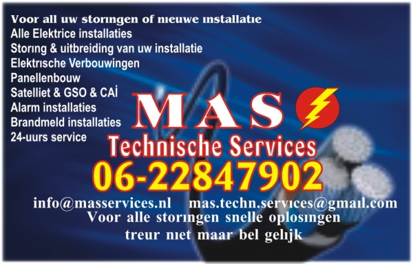MAS Elektrotechniek & Keurmeester elektrische installaties ,