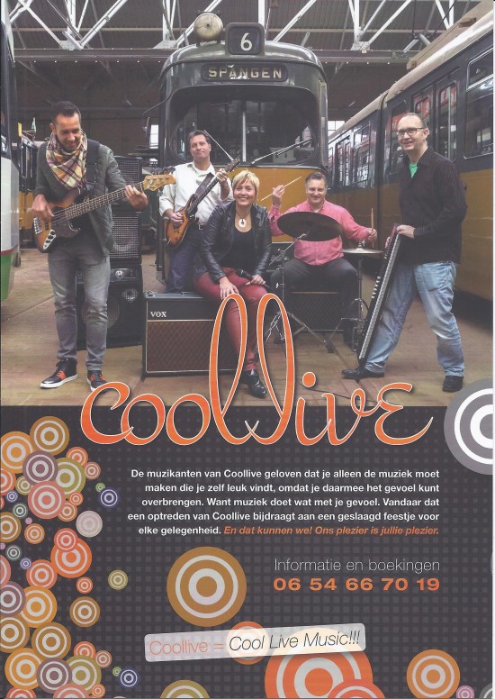 Coollive Partyband, professionele, swingende coverband