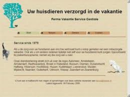 Verzorging van uw huisdier(en) tijdens uw afwezigheid