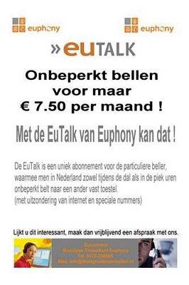 24 uur per dag onbeperkt bellen voor € 7.50