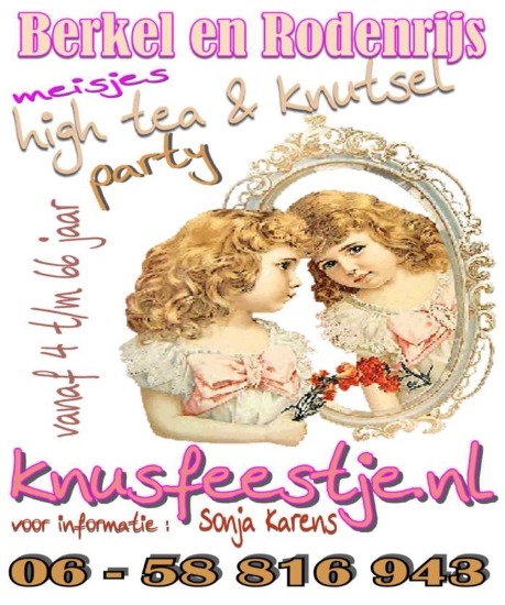 Knus meiden feestje met knutselen en High Tea