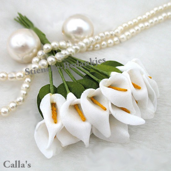 120 BIT13 Calla`s of Aronskelk bloemetjes