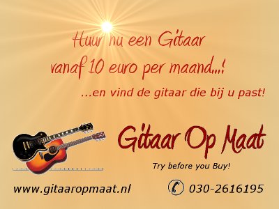 Gitaar Op Maat - Huur een gitaar! — foto 1
