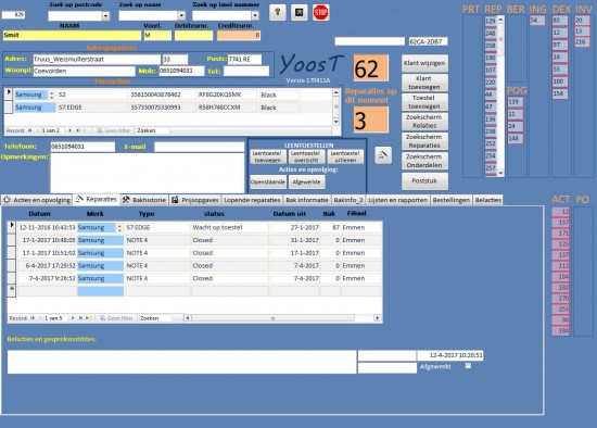 Software voor Telecom reparatiebedrijven en andere gerelateerde branches.