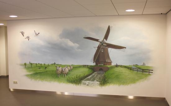 Muurschilderingen en portretten. Leiden