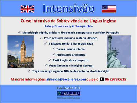Curso Intensivo de Sobrevivência na Língua Inglesa