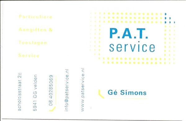 Particuliere Aangifte & Toeslagen Service (P.A.T.Service)
