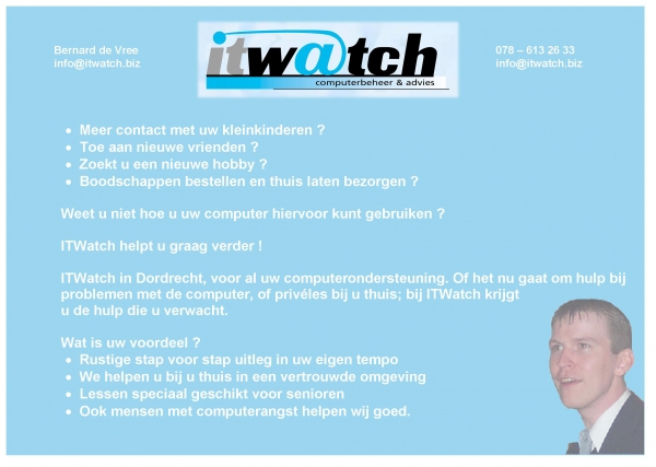 Computerles en computerhulp in Dordrecht en omgeving