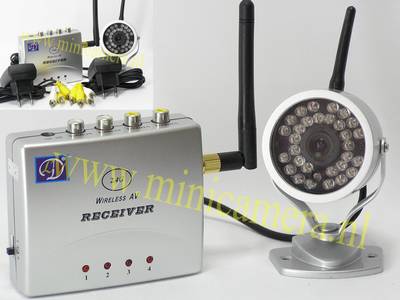 Draadloze camera met 30 infrarood led's voor nachtzicht