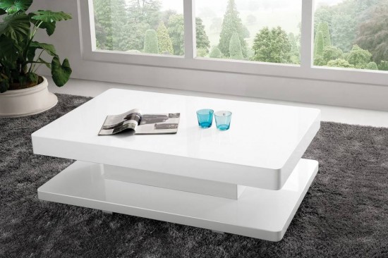 Salontafel hoogglans wit
