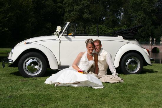 Te huur: Witte Trouwkever Cabriolet — foto 1
