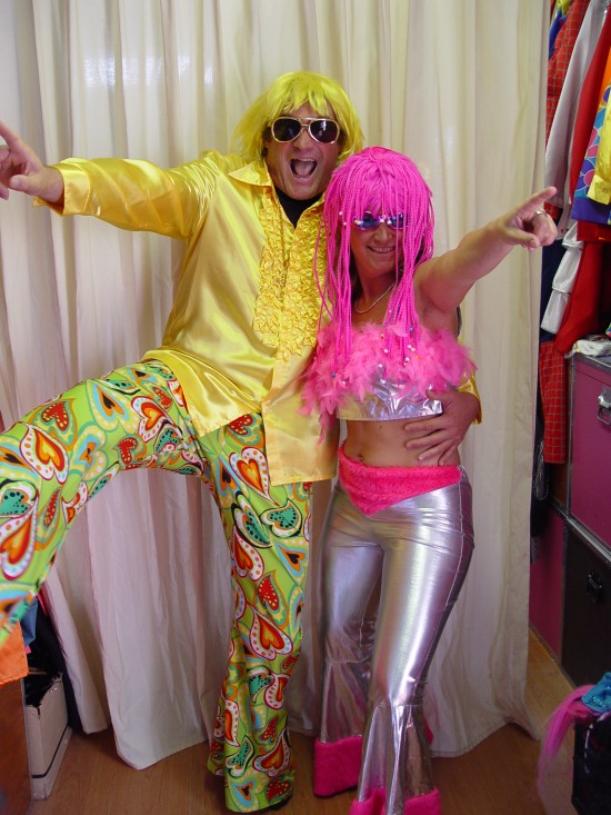 Jaren 70, disco, abba, clownskleding, middeleeuwen, flowerpower kleding verhuur enz — foto 2