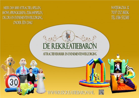 Springkussen en Attractie verhuur!! de Rekreatiebaron — foto 2