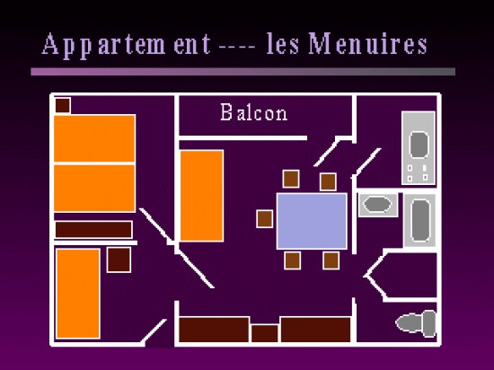 Wintersport: 4/5 pers. appartement te huur in Les Menuires — foto 3