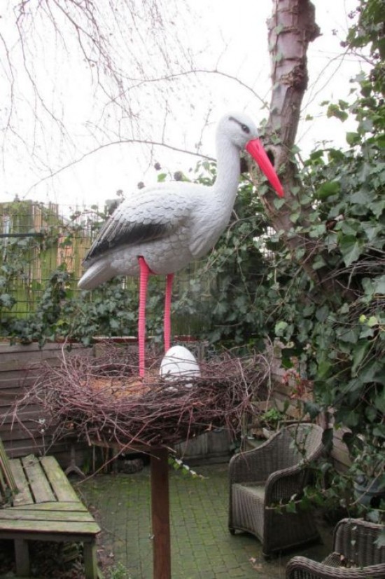 Verhuur van geboorte-artikelen: ooievaar op nest, Megapak, geboorteborden, -vlaggen, -krans en 3Dba — foto 3