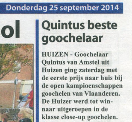 Schoolvoorstelling door Quintus de paarse goochelaar — foto 3