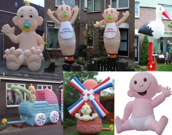 Geboorteborden opblaas figuren — foto 3