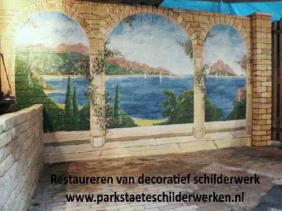 Restaureren van decoratief schilderwerk — foto 3